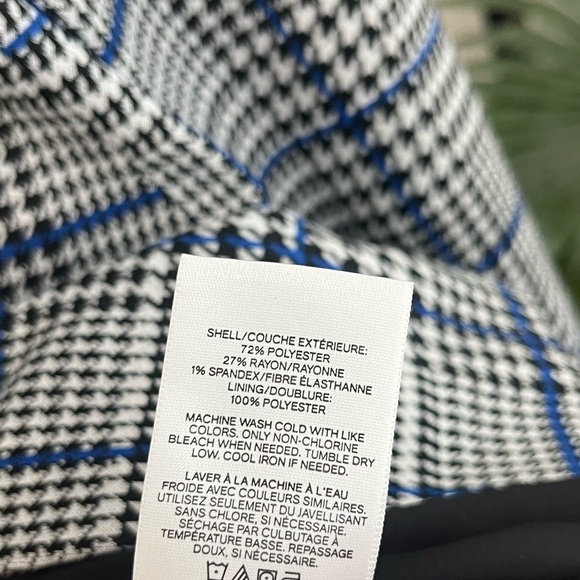 Express Houndstooth One Button Blazer - Picture 4 of 6